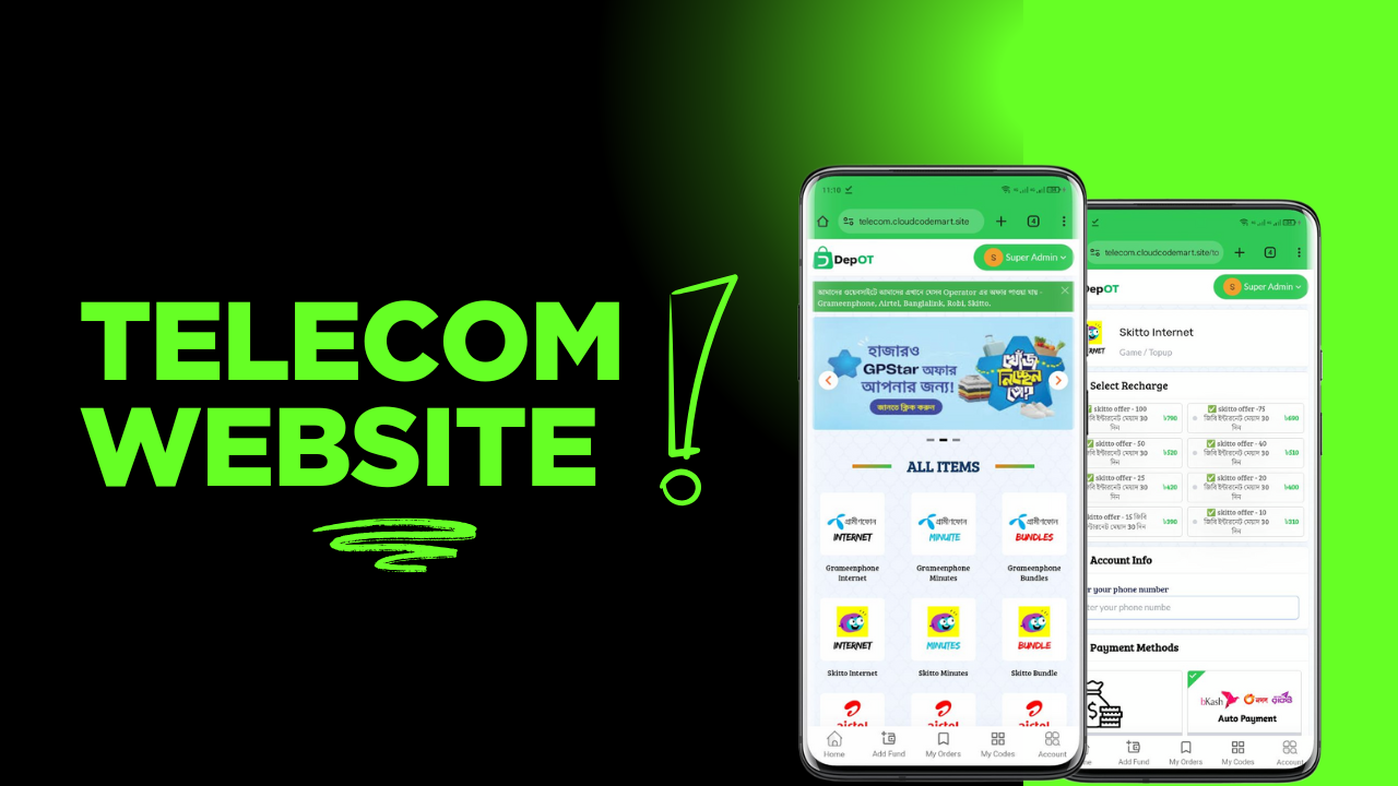 Telecom - mobile recharge website